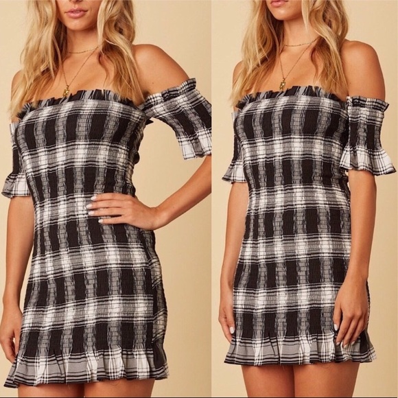 Plaid Smocked Dress - Picture 4 of 6